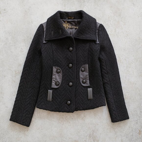 Mackage Azia Wool & Leather Jacket - Picture 2 of 7